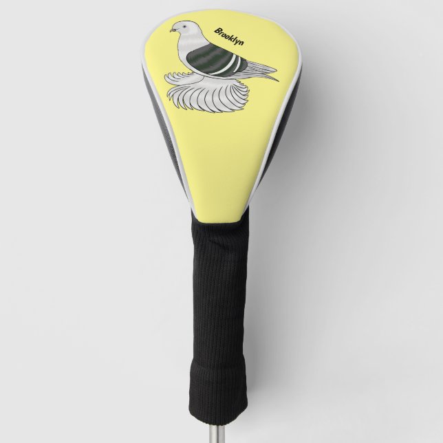 Saxon Shield Taube Cartoon Golf Headcover (Vorderseite)
