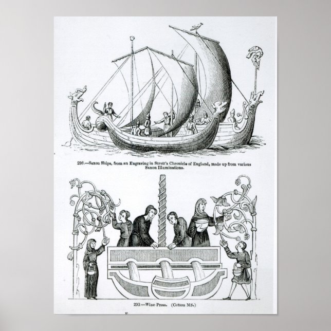 Saxon Ship Poster (Vorne)