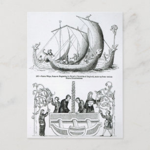 Saxon Ship Postkarte