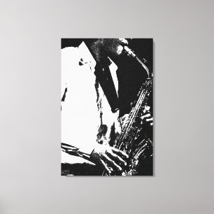 Saxophon 24x36 (60x90cm) Waccnm Leinwanddruck