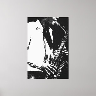 Saxophon 40 x 60 (100 x 150 cm) Waccnm Leinwanddruck