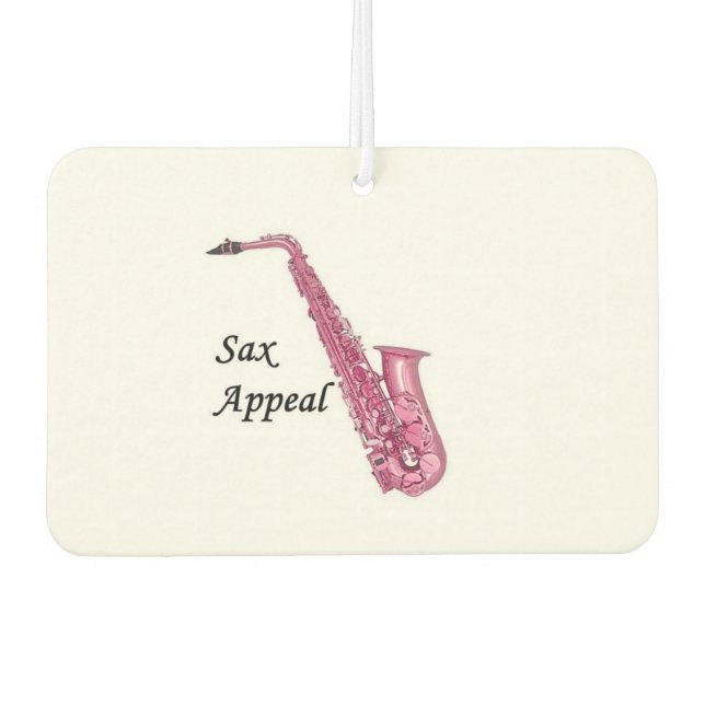 Saxophon Air Freshener Autolufterfrischer (Vorderseite)