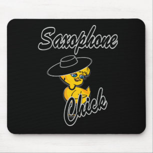 Saxophon Chick #4 Mousepad