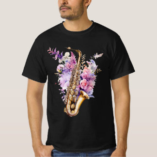 Saxophon- Colorful graffiti T-Shirt