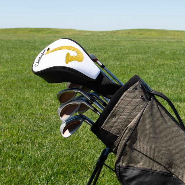 Saxophon-Design Golf Headcover (In SItu)