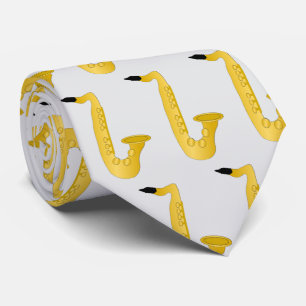 Saxophon Design Krawatte