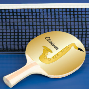 Saxophon Design Tischtennis Schläger