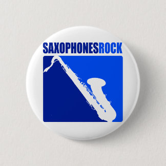 Saxophon-Felsen! Button