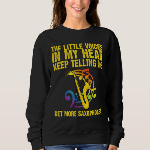 Saxophon für Männer Frauen Rohrblattinstrument Sweatshirt