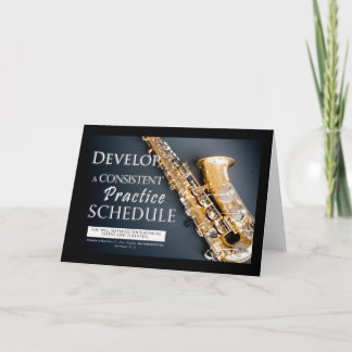 Saxophon-Geschenk-Ideen - Musikunterricht-Karten Karte