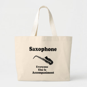Saxophon-Geschenk Jumbo Stoffbeutel
