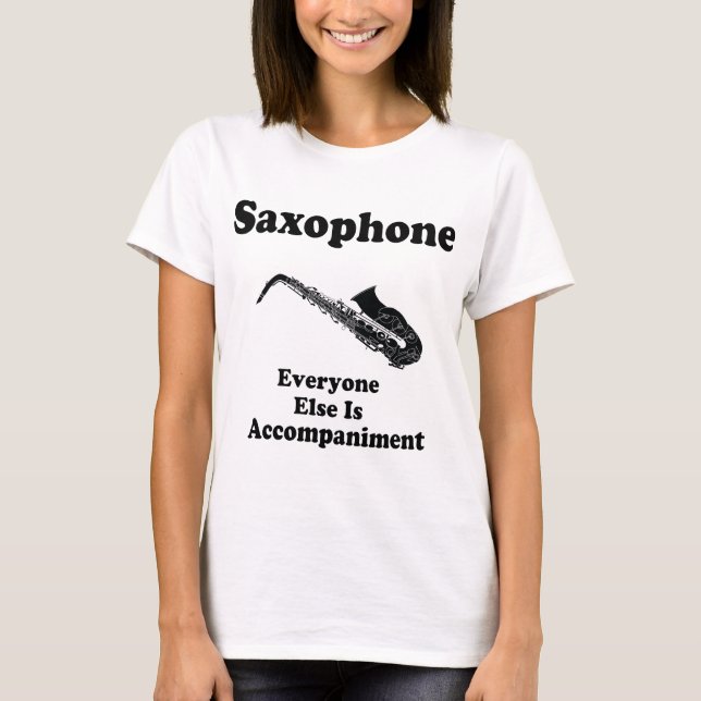 Saxophon-Geschenk T-Shirt (Vorderseite)