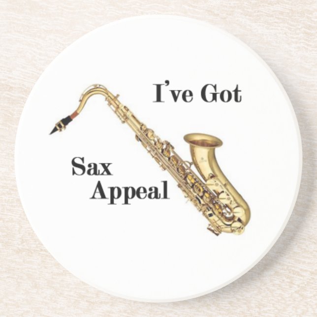 Saxophon Getränkeuntersetzer (Vorne)