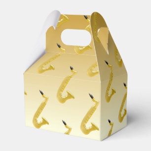 Saxophon-Gold gefärbt Geschenkschachtel
