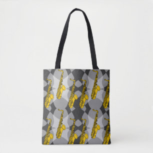 Saxophon Gray Pattern Tasche