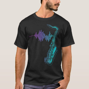 Saxophon Heartbeat T-Shirt