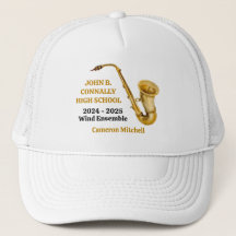 Saxophon High School Band Gold Personalisiert