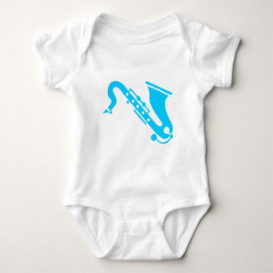 Saxophon - Himmelblau Baby Strampler