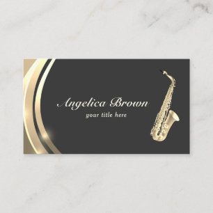 Saxophon Instrument Business Card Visitenkarte