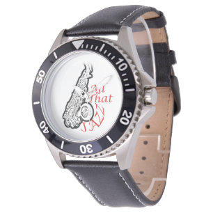 Saxophon-Jazz-Musiker-Band-Armbanduhr Armbanduhr
