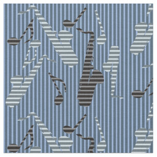 Saxophon Lines Stoff