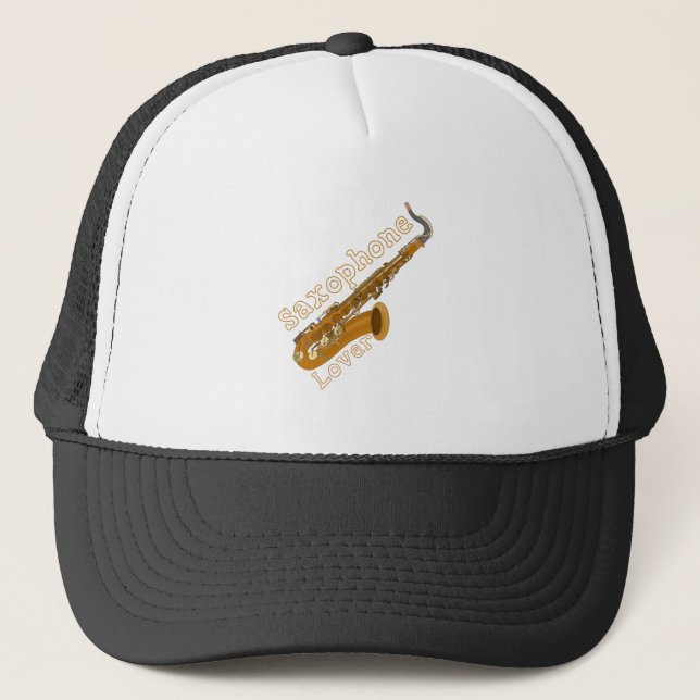 Saxophon Lover Truckerkappe (Vorderseite)