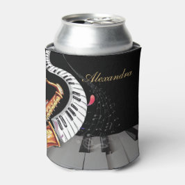 Saxophon Luxuriöse Klaviermusik Personalisiert Dosenkühler