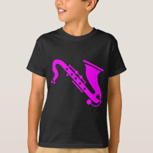 Saxophon - Magenta T-Shirt
