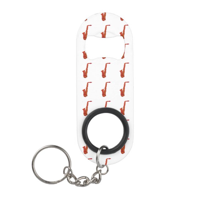 Saxophon Mini Flaschenöffner (Vorderseite)