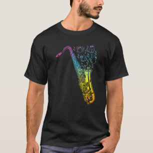 Saxophon mit Katzen Saxophon-Instrument Premium T-Shirt