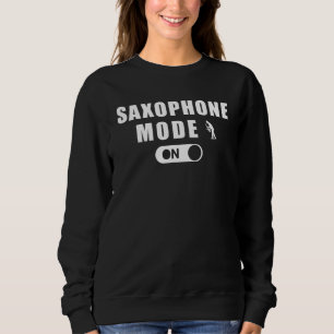 Saxophon-Modus T Hoodie Langarm Pulli