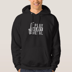 Saxophon Musikinstrument Hoodie