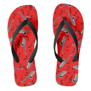 Saxophon-Musiknoten Flip Flops