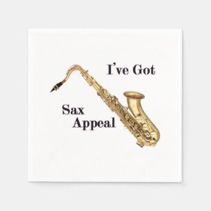 Saxophon Paper Napkin Serviette