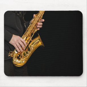 Saxophon Player Jazz Mouse Pad   sächsisch Mousepad
