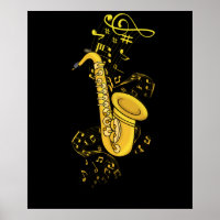 Saxophon Player Jazz Music Gift Men Big Band