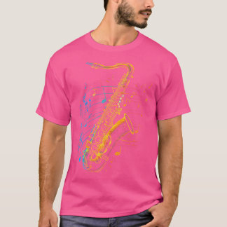 Saxophon Player Jazz Musiker Sachsenophonist T-Shirt
