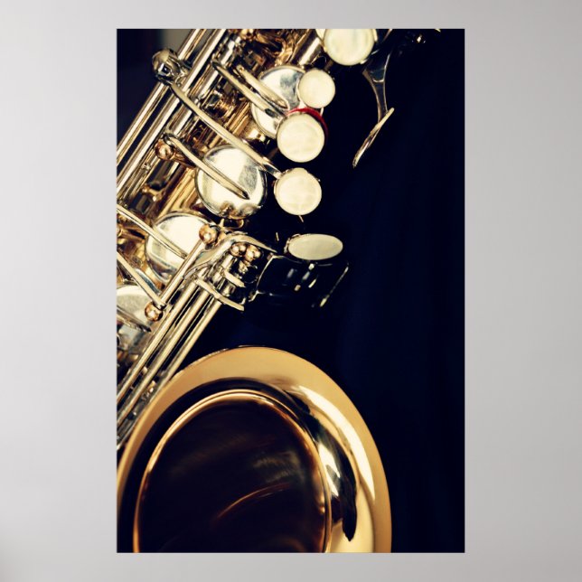 Saxophon Poster Print (Vorne)
