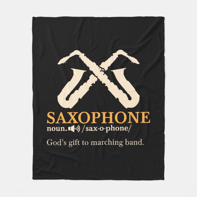 Saxophon - Saxophon - Definition Fleecedecke (Vorderseite)