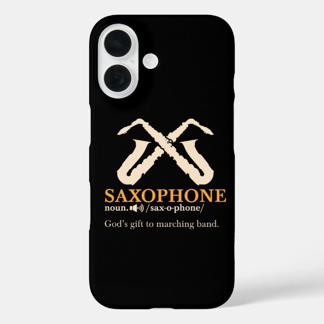 Saxophon - Saxophon Definition iPhone 16 Hülle (Rückseite)