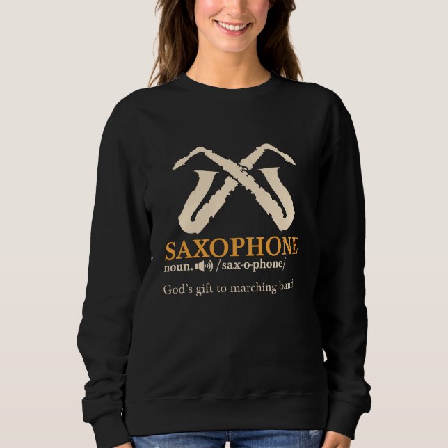 Saxophon - Saxophon - Definition Sweatshirt (Vorderseite)