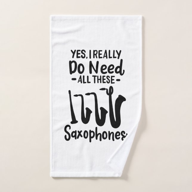 Saxophon - Saxophon - Typen Handtuch (Handtuch)