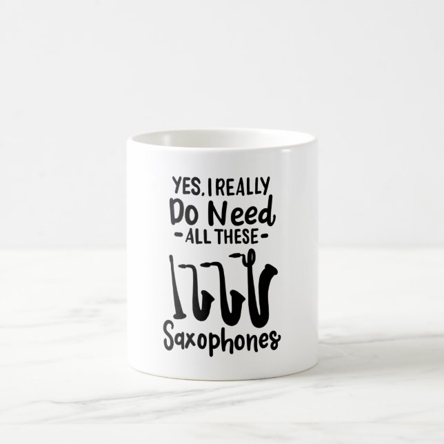 Saxophon - Saxophon - Typen Kaffeetasse (Mittel)