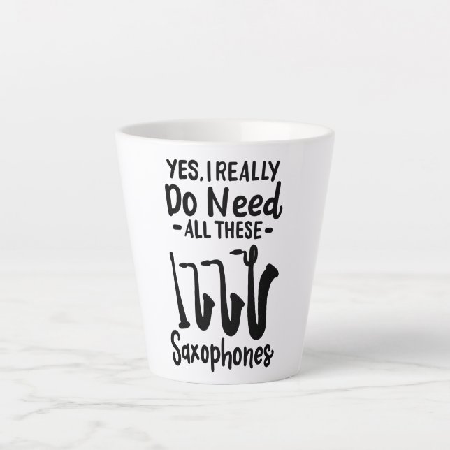Saxophon - Saxophon - Typen Milchtasse (Vorderseite)