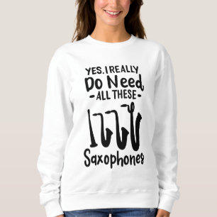 Saxophon - Saxophon - Typen Sweatshirt
