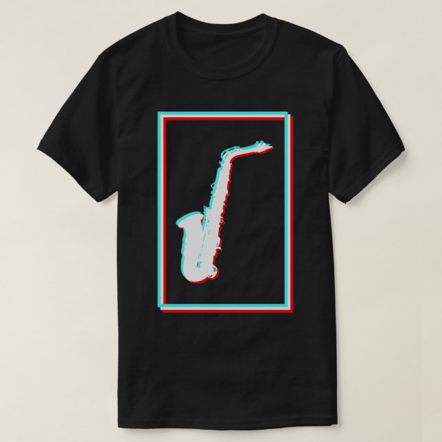Saxophon Saxophonist-Geschenk T-Shirt (Design vorne)