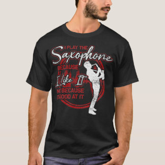 Saxophon Saxophonist Marching Band Retro T-Shirt
