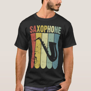 Saxophon Saxophonspieler Musik Jazz Tenor T-Shirt