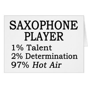 Saxophon-Spieler-Heißluft