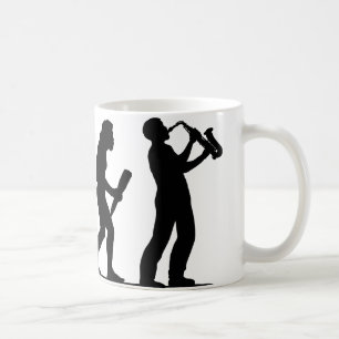 Saxophon-Spieler Kaffeetasse